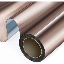 창문 창 유리용 필름 호환 시트지 편도 미러 개인 정보 주간 안티 UV 태양 차단 열 제어 반사 색조 홈 오피스 거실, Brown silver