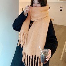 소프트 부클 수술 롱 목도리 빅 머플러 무지 겨울 데일리