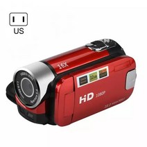 디지털캠코더 16x 휴대용 1080p hd tft dv av 야간 투시경 lcd 4, 붉은 우리