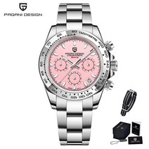 30대 남자시계 명품 럭셔리 쿼츠 시계 파가니 디자인 패션 남자 사파이어 스테인레스 스틸 방수 스포츠 크로노 그래프 Reloj Hombre