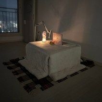 [100만대 돌파] 2세대 코타츠 난방 테이블 일본식 온열 전기 카본 매트, 블랙테이블, 2. 레몬 블랙