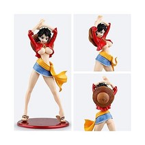 Posadon 여성 Luffy 피규어 원피스 애니메이션 모델 PVC 걸스 홈 오피스 데스크탑 자동차 장식품 Decora Collectible Birthday Gift
