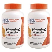 닥터스베스트 비타민 C 250mg 오렌지 블리스 구미 비건, 120개입, 2개, 120정