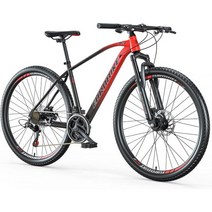 EUROBIKE 산악 자전거 HYX3 XL 남성용 29인치 19인치 프레임 프론트 서스펜션, Euro X3/Blackred
