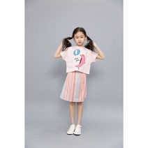 [매직에디션HU]덕콰이어트-DQ32-TS116 돌핀 크롭 티셔츠 티셔츠 23년 SS신상 여름신상 아동복 현대울산