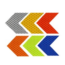 피트인 야간 안전 반사 스티커 테이프 고휘도 리플렉터 화살표, 미니화살표(화이트)