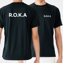 유니폼 길단 유니폼제작 커스텀 라운드 반팔 R.O.K.A 화이트 쿨 티셔츠