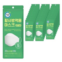 깨끗한나라 황사방역용 마스크 대형 KF94 흰색, 30개, 3개입, 기본