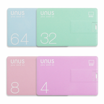 [유에너스] 에버 파스텔 카드형 USB메모리 32GB, 퍼플