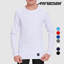 아르메데스 아동 주니어 언더레이어 사계절 라운드 상의 AR-16
