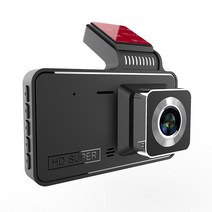 MAXFIT 4인치 블랙박스 전후면 듀얼카메라 1080P HD 후진영상 숨기기, 터치패드+버튼