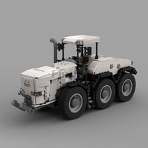 소형트렉터 Moc83784 Finter 3 축 6 휠 트랙터 장난감 모델 스플라이싱 빌딩 블록 벽돌 어린이용 선물 774pcs, 1.WHITE  building block