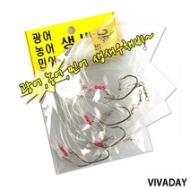 W6DEE90EFS ST 국산 조이 생새우채비 농어바늘 낚시용품 낚시대 바다낚시 민물낚시 원투채비 낚시릴 루어낚, 19호