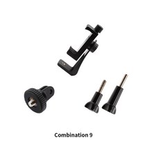 액션캠부품 Gopro 액세서리 키트 + 3 In 1 커브드 마운트 3M 접착 스티커 Hero 11 10 9 Go Xiaomi 액션 카, 09 Type 9