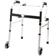 진산메디칼 웰비 2단바퀴워커 다용도 노인 보행보조차 410 x 560 730~970mm 1개, 410 x 560 x 730 970mm x 1개