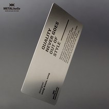 메탈명함 단면 [304스테인리스 + 틴케이스] 주문제작