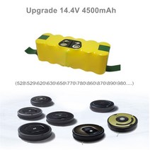 로봇 청소기용 Irobot Roomba 진공 청소기 배터리 500 600 700 800 900 시리즈 620 650 3500 4500 780 mAh 770, [01] 3500mAh, 1개