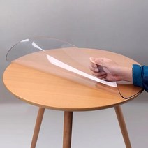 CAICHEN 원형 테이블 식탁유리대용 투명매트 큐매트, 3mm, 지름70, 투명한