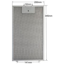 bosch 11010157 필터 후드 345x200mm 쿠커 후드 오일 필터 추출기 흡인기 그리스 필터 주방 후드 20x34.5cm