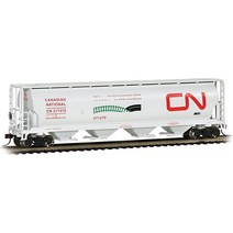Bachmann Trains - 캐나다 4 베이 원통형 그레인 호퍼 - CN 환경 - HO 스케일, 한개옵션0