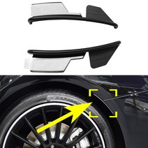 에어댐 호환용 자동차 사이드 펜더 플레어 익스텐션 휠 눈썹 보호대 립 메르세데스 CLA C117 AMG CLA180 C, 한개옵션0