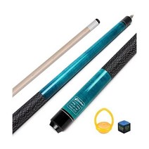 CUEBAR 당구 풀 큐 스틱 18 19 20 21 온스 남성 여성 58인치 하우스 바 당구대 스틱 퍼플 블루 그린 오렌지 레드 브라운의 투피스 하드우드 가능, 블루-19온스