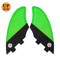 더블 탭 핀 용골 타 킬 핀 서핑 수상 스포츠 액세서리 업 서프, green black