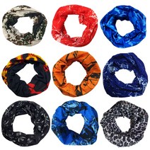 민스리빙 멀티스카프 넥워머 쿨 마스크 토시 비니 두건 자전거, 색상랜덤 1p