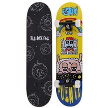 롤러 PUENTE 4 륜 더블 틸트 스케이트 보드 초보자용 메이플 청소년 성인 브래킷, 03 as picture