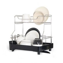 클린아트플러스_오토 드레인 식기건조대 2단_K10355, 화이트