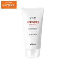 화이트리 고움 레포츠 선크림 60ml / 땀과물에 강한 스포츠레저용 끈적임 번들거림 백탁NO, 4개