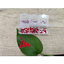 12Gird Box 멀티 사이즈 AB/컬러풀 핫픽스 라인석 플랫백 크리스탈 다이아몬드 보석 3D 반짝이 네일 아트, 18 RED6