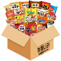 까까나라 과자 간식 랜덤 럭키박스 인기라면 20p 선물세트, 1개