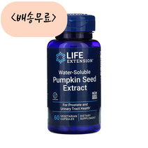 [늘품] Life Extension 라이프 익스텐션 Pumpkin Seed Extract 호박씨 추출물 60개입 실리카 함유 non gmo 글루텐 프리, 1개, 60정, 60개