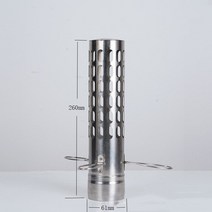 강제전선관 아연강관 야외 캠핑 목재 스토브 액세서리 스테인레스 스틸 길게 굴뚝 벤드 파이프 텐트 배기, [03] Spark Arrestor