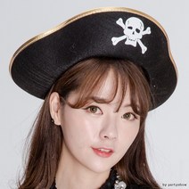 코스트컷터 해적 해적모자댄디대 해적선장모자 후크선장, 단품, 단품