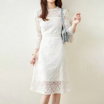 커스텀에이블 로맨틱 펀칭 레이스 원피스 C2303OP059A