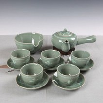 청자 운학 잔받침 5인 다기세트, 쿠팡 본상품선택, 상세페이지 참조, 1개