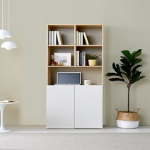 레트로 800 높은수납장, 네추럴/화이트