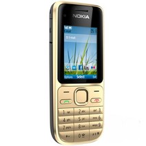 블랙베리 핸드폰 휴대폰 스마트폰 nokia c2 c2-01 90 새 3.2mp 키보드, 간단한 세트, 골드 영어 키보드