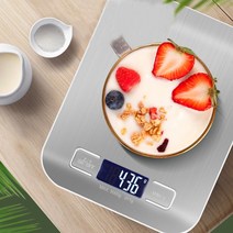 스테인레스 LCD 디지털 주방 전자저울 제빵 음식 요리 계량 무게측정 백라이트 5Kg, 주방저울5Kg