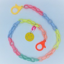 자체제작 마스크 분실방지 목걸이 DIY 토이체인 딸깍 스마일 마스크목걸이