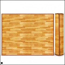 가정 거실바닥 베란다 냉기차단 보온매트 싱글전기장판, 보온매트 고급우드 100x200cm