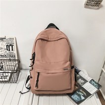 남녀공용 캔버스 백팩 대학생 노트북 무지 에코 가방 심플