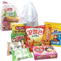 행복장바구니 과자세트 맞춤 박스 주문 제작 가능, 행복주머니D