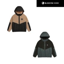 블랙야크키즈 아동용 플리스 우븐믹스 후드자켓
