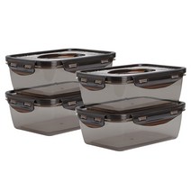 이지앤프리 직사각 원핸들 김치통 1.4L 4개입 소분 밀폐용기, 담은 김치통 1.4L 4개입