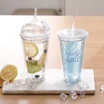 리유저블 국내생산 주문 제작 아이스 텀블러 500ml 콜드컵 텀블러 빨대텀블러, 득◐◈플랫◑템
