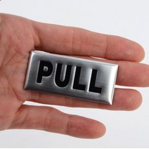 인테리어문패 PUSH PULL 사각형 디자인문패 푯말 안내