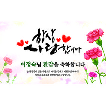 애드몬스터즈 환갑현수막